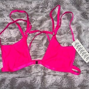 Out from under x urban outfitters hot pink bikini top large